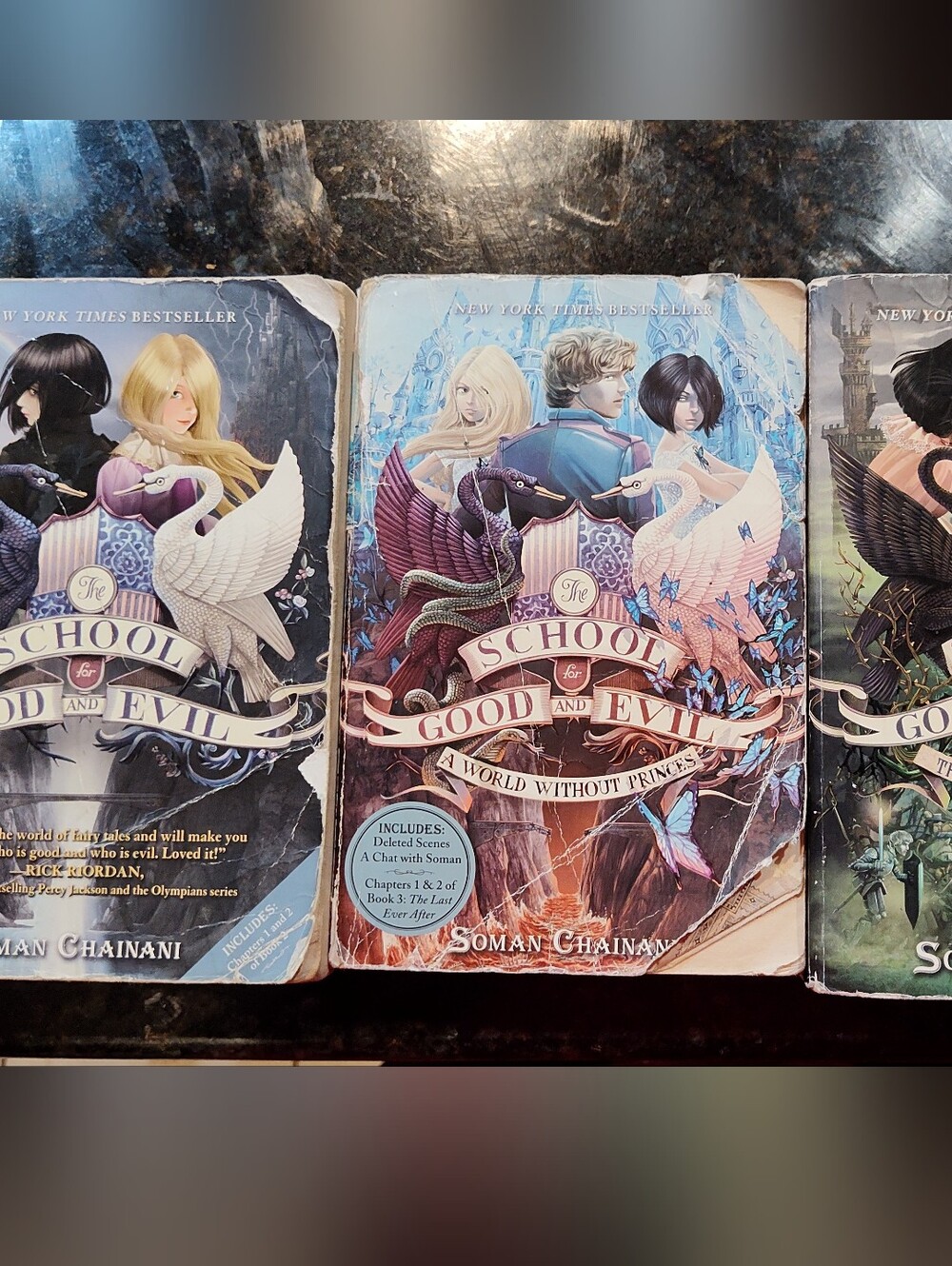 School for Good and Evil Series 3-Books Paperback Books 1-3 by Soman Chainani